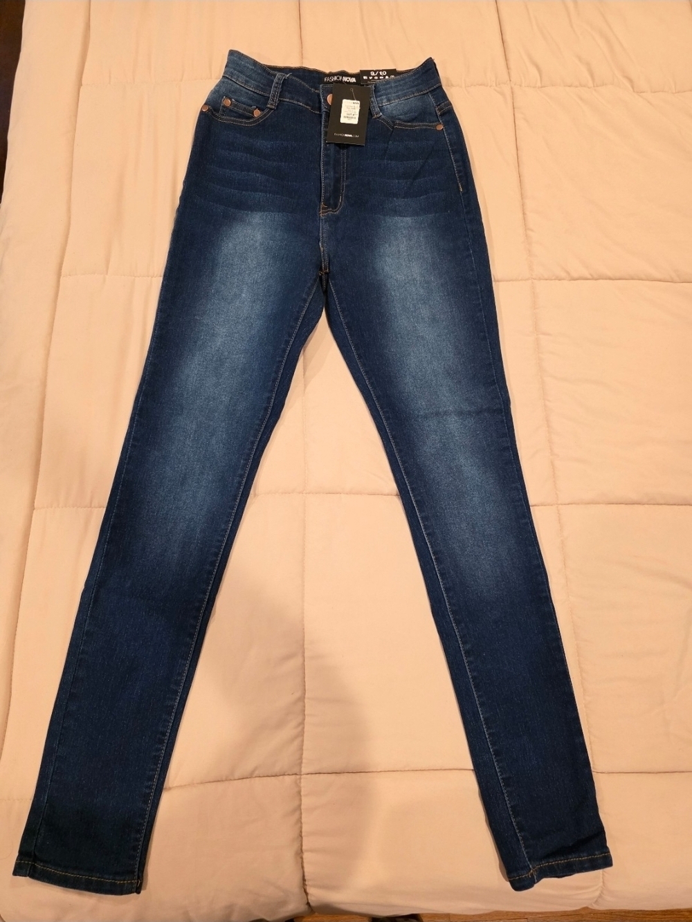 Fashion Nova First Pick High Rise Skinny Jeans Size 9 NWT Medium Wash